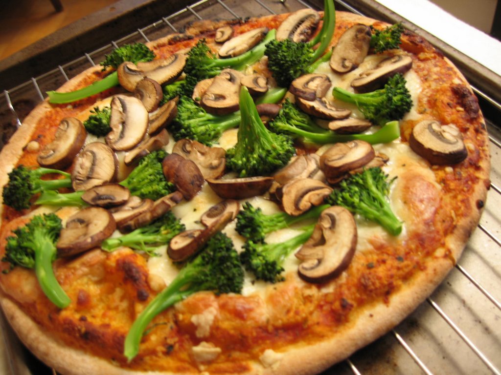 Broccoli Deep Dish Pizza